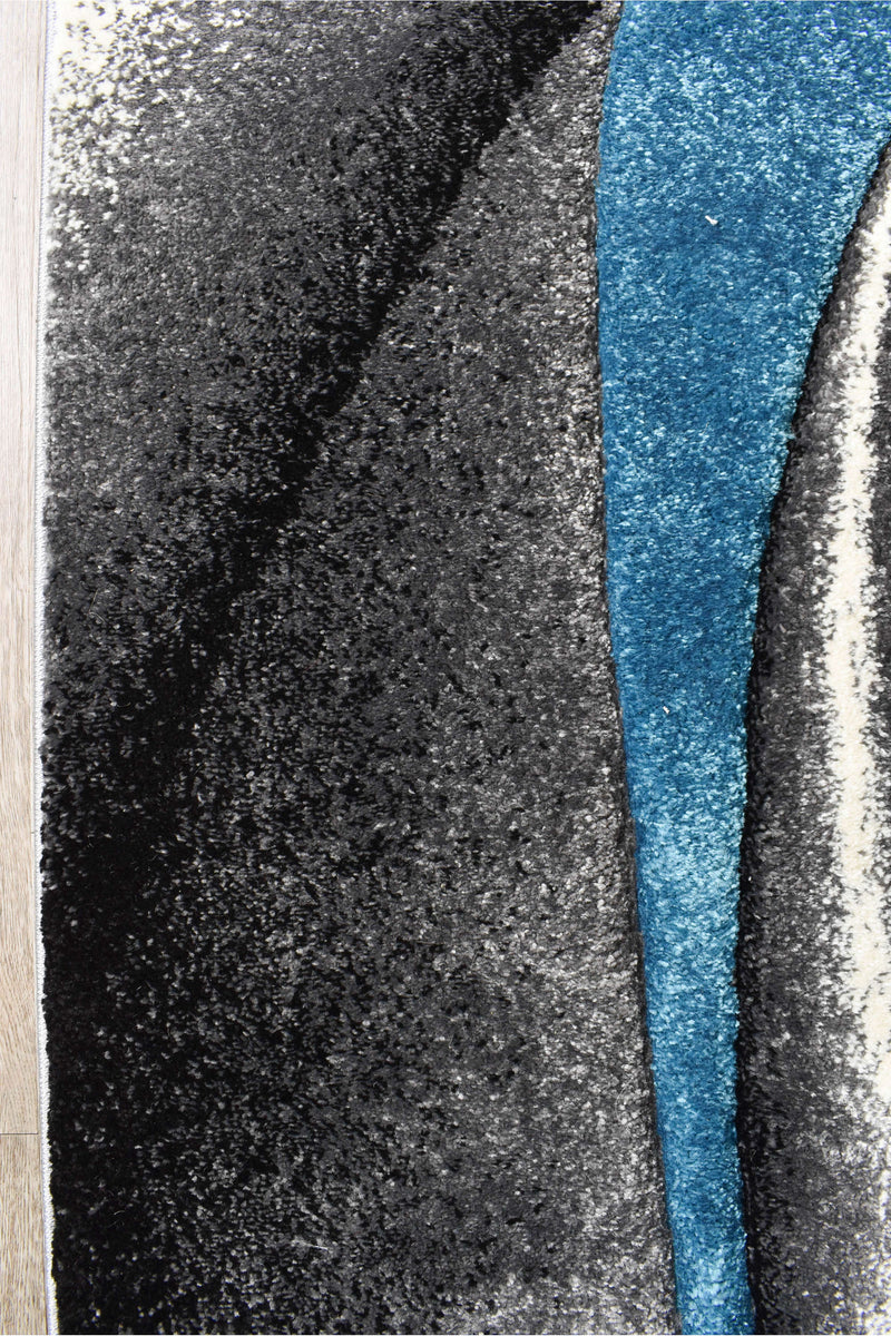 Medieval Antique Grey Turquoise Rug