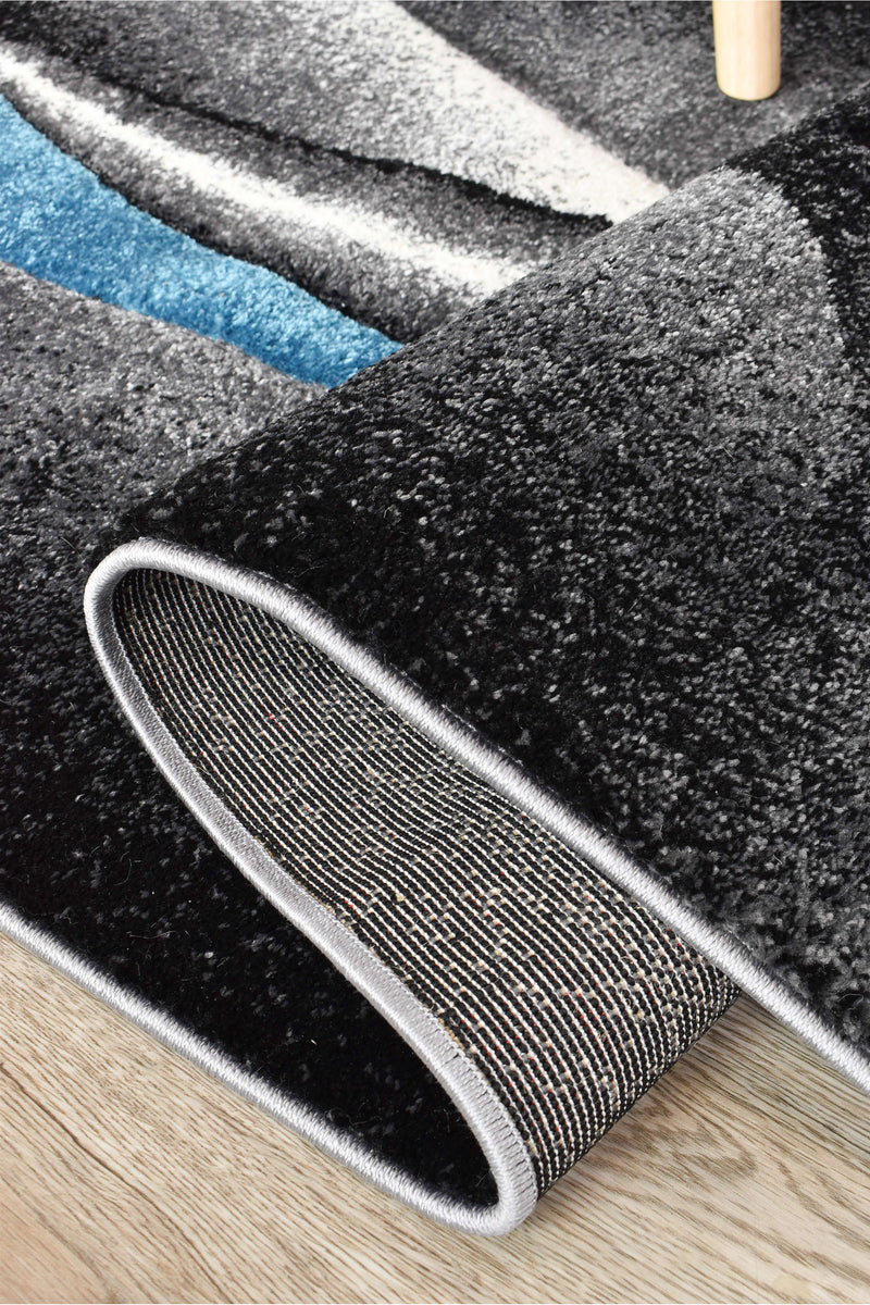 Medieval Antique Grey Turquoise Rug