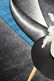 Medieval Antique Grey Turquoise Rug