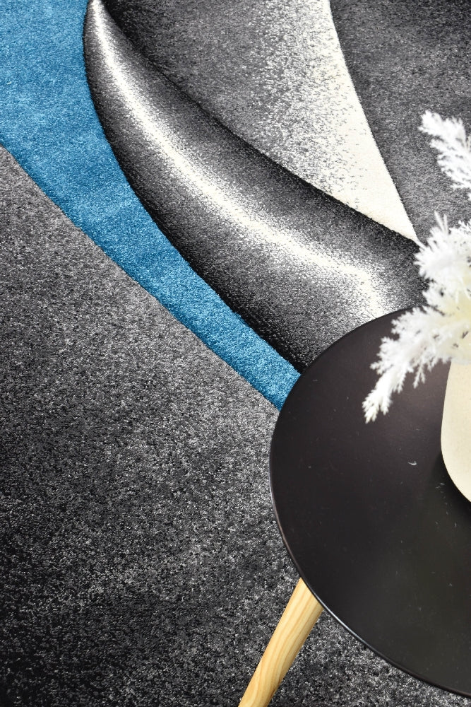 Medieval Antique Grey Turquoise Rug