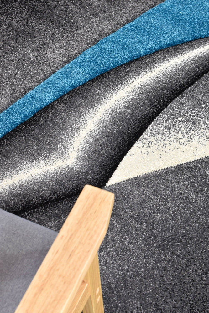 Medieval Antique Grey Turquoise Rug