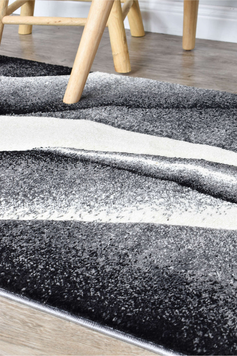 Medieval Antique Light Grey Dark Grey Rug