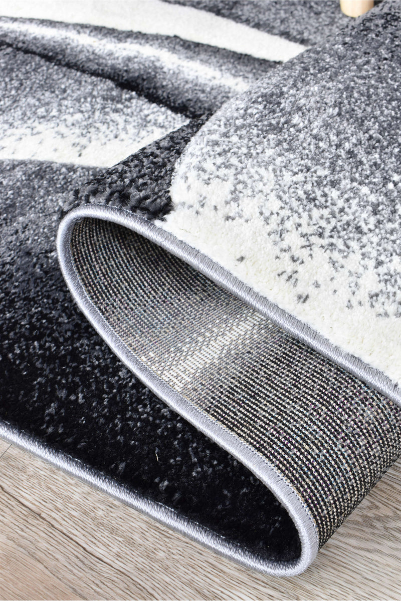 Medieval Antique Light Grey Dark Grey Rug