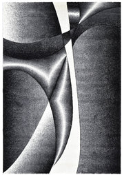 Medieval Antique Light Grey Dark Grey Rug