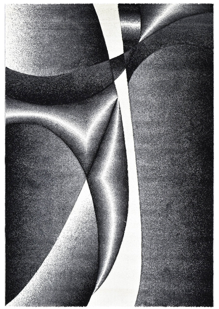 Medieval Antique Light Grey Dark Grey Rug