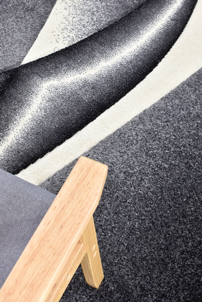 Medieval Antique Light Grey Dark Grey Rug