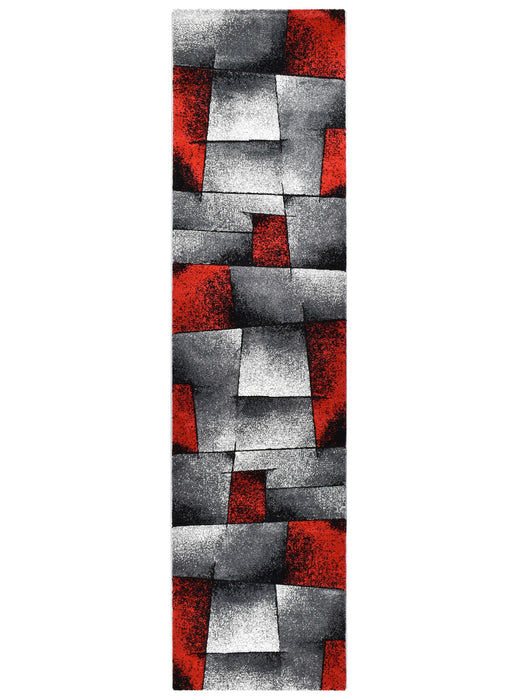 Medieval Faudal Grey Red Rug