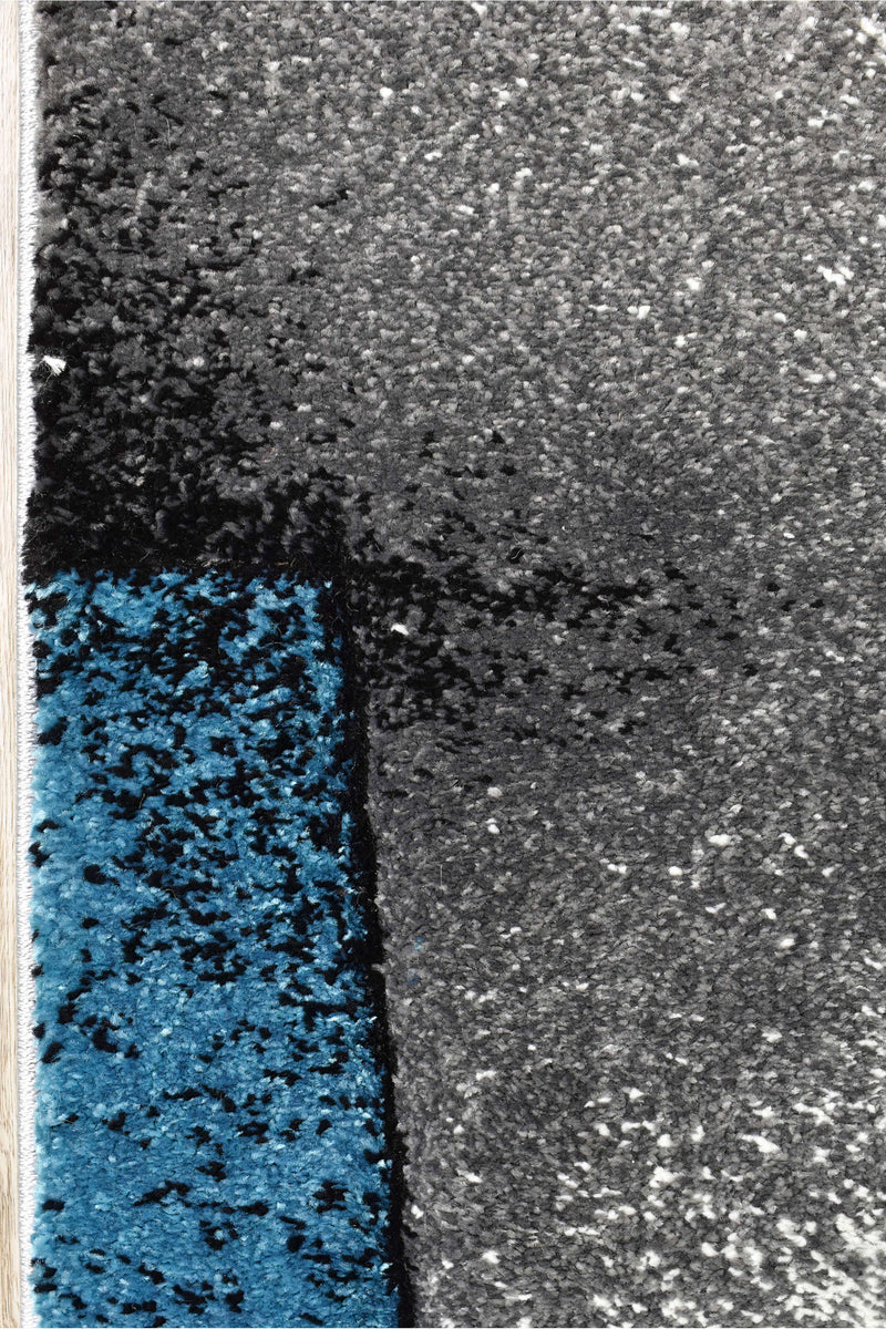 Medieval Faudal Grey Turquoise Rug