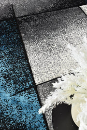 Medieval Faudal Grey Turquoise Rug