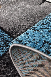 Medieval Faudal Grey Turquoise Rug