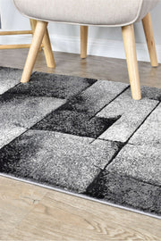 Medieval Faudal Light Grey Dark Grey Rug