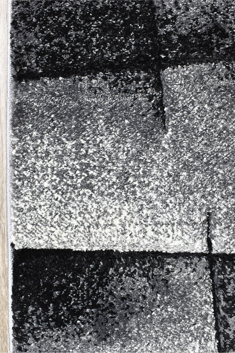 Medieval Faudal Light Grey Dark Grey Rug