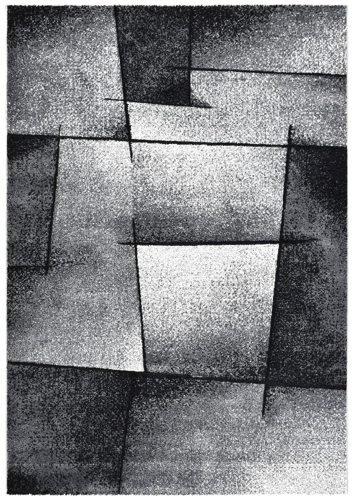 Medieval Faudal Light Grey Dark Grey Rug