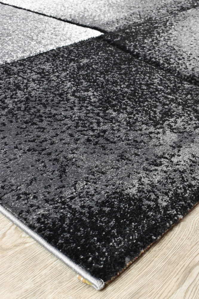 Medieval Faudal Light Grey Dark Grey Rug