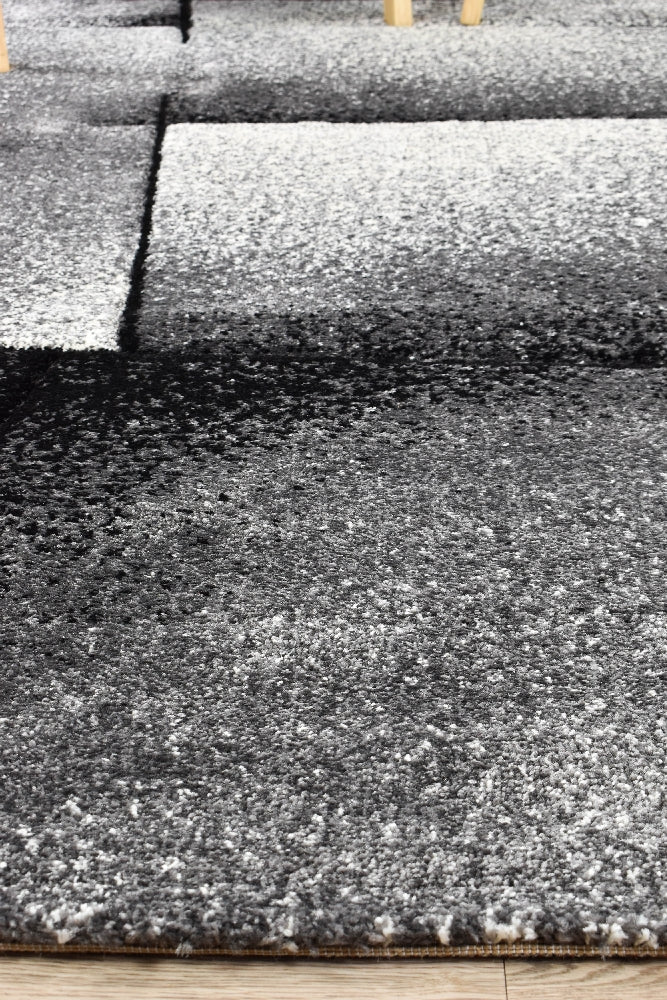 Medieval Faudal Light Grey Dark Grey Rug