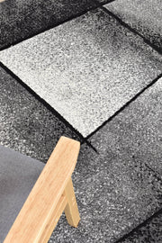 Medieval Faudal Light Grey Dark Grey Rug