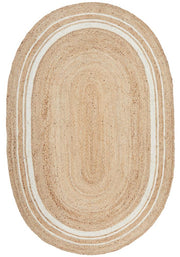 Nootka tribe Natural Oval Rug