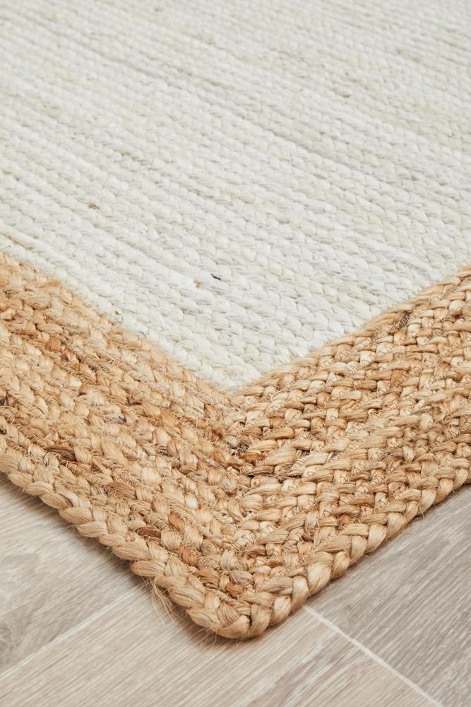 Nootka Taboo White Natural Rug