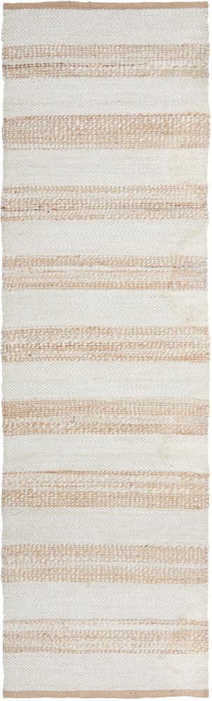 Nootka Strip Natural White Rug