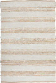 Nootka Strip Natural White Rug