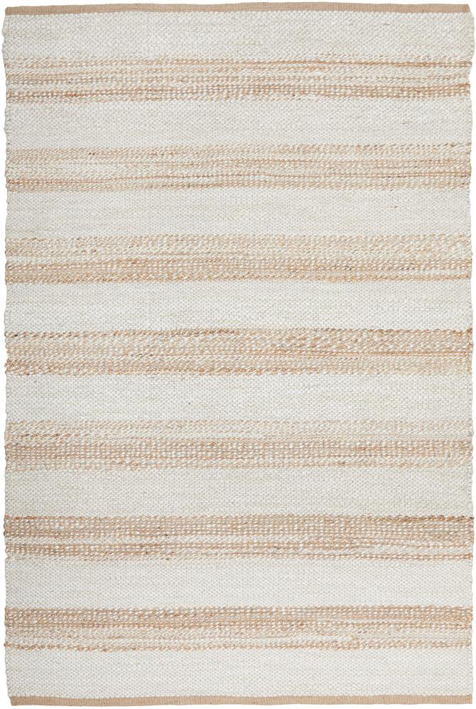 Nootka Strip Natural White Rug