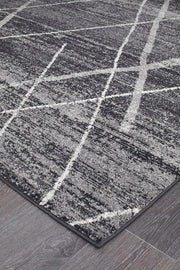 Gynama Charcoal Contemporary Rug