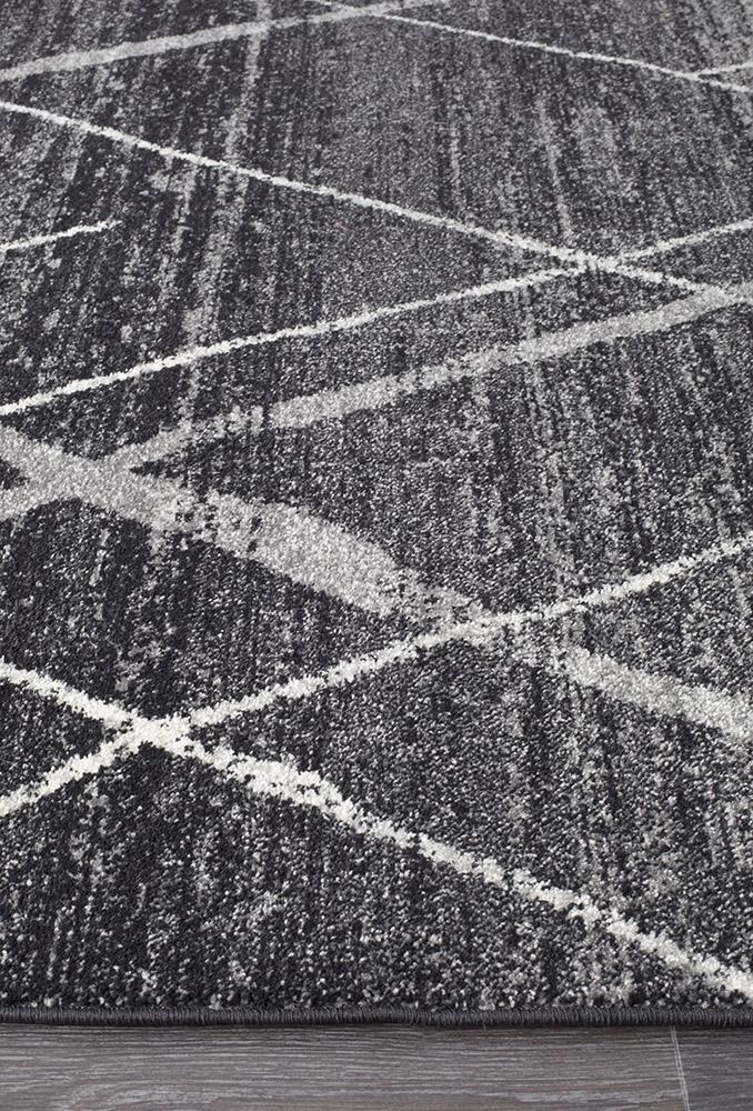 Gynama Charcoal Contemporary Rug