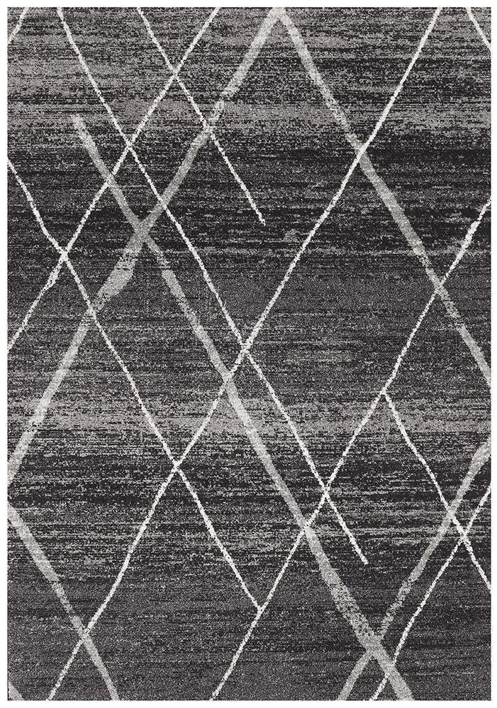 Gynama Charcoal Contemporary Rug