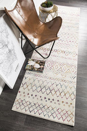 Gynama Multi Rustic Tribal Runner Rug