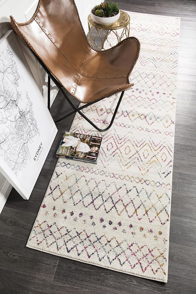 Gynama Multi Rustic Tribal Runner Rug