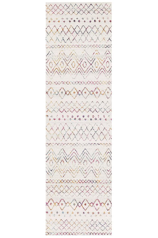 Gynama Multi Rustic Tribal Runner Rug