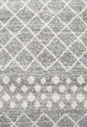 Gynama Silver Tribal Runner Rug