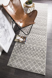 Gynama Silver Tribal Rug