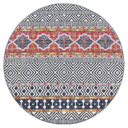 Gynama Multi Tribal Round Rug