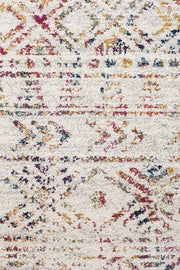 Gynama Multi Grey Rustic Round Rug