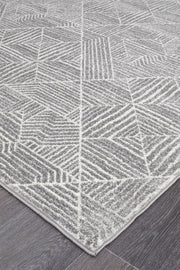 Gynama Contemporary Silver Runner Rug
