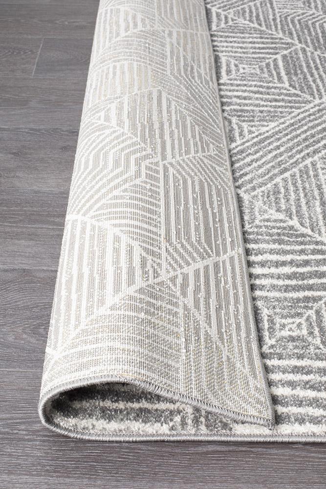 Gynama Contemporary Silver Runner Rug