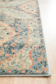 Handsel Fortune Navy Runner Rug