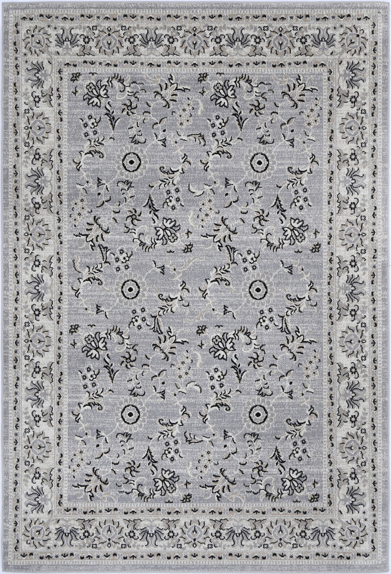 Highbrow Elbe Traditional Grey Rug