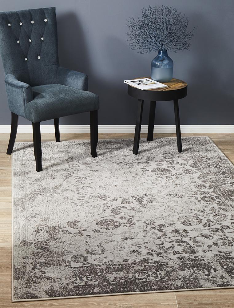 Luxuriance Lucy Silver Rug