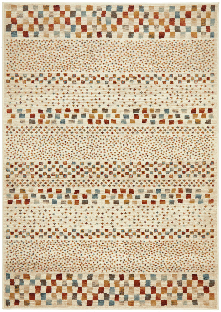 Mayfair Squares Bone Rug