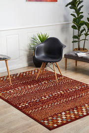 Mayfair Squares Rust Rug