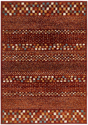 Mayfair Squares Rust Rug