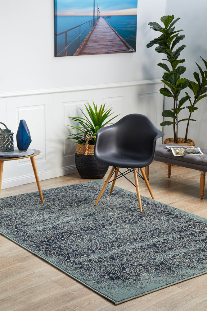 Mayfair Edge Denim Rug