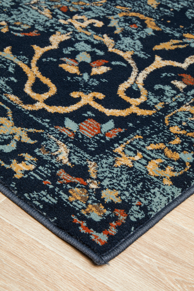 Mayfair Stem Navy Rug