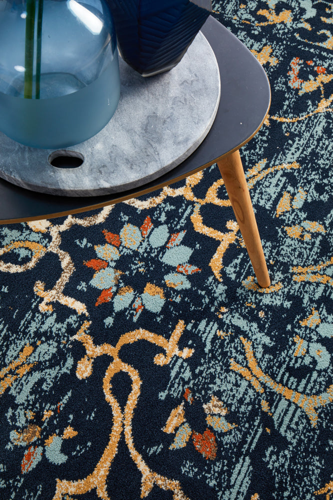 Mayfair Stem Navy Rug