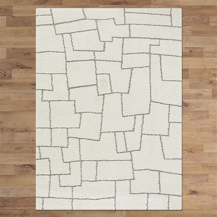Land Plateau Cream Rug