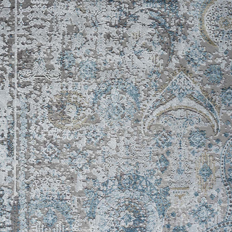 Wellington Bovver Grey Blue Rug