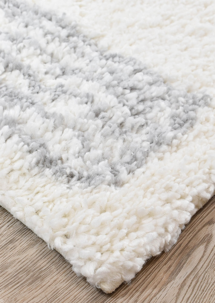 Palmyra Meed Shaggy Grey Rug
