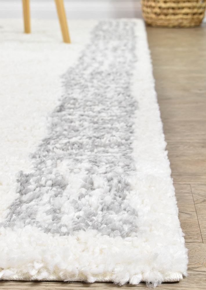 Palmyra Meed Shaggy Grey Rug